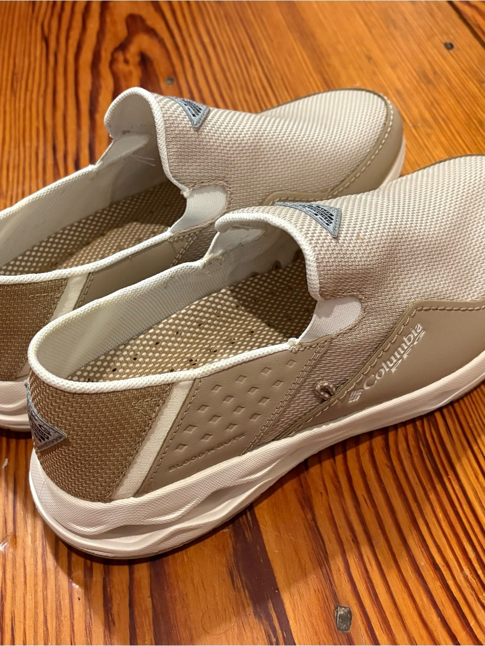 Columbia Slip-On Mesh Loafers in Light Beige